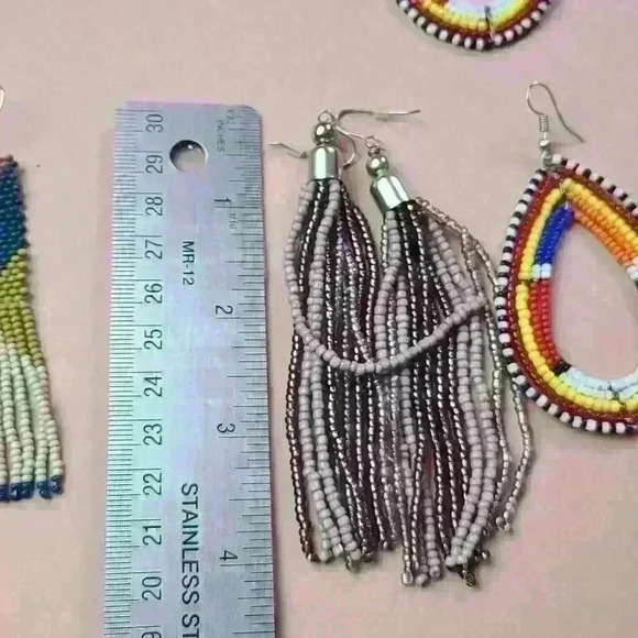 Beaded earrings bundle of 4 pairs of earrings - Picture 13 of 14